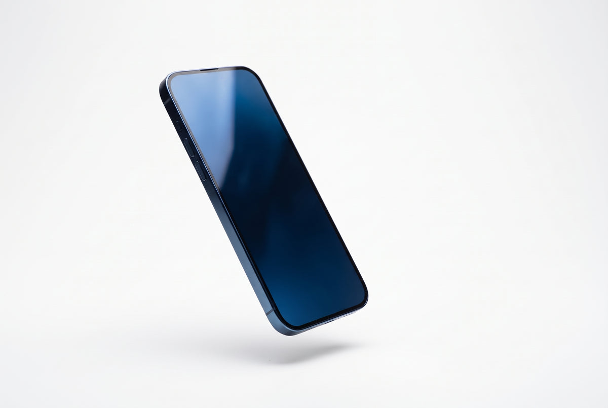 Deep Blue | Reveal — screen in blue chrome at an angle