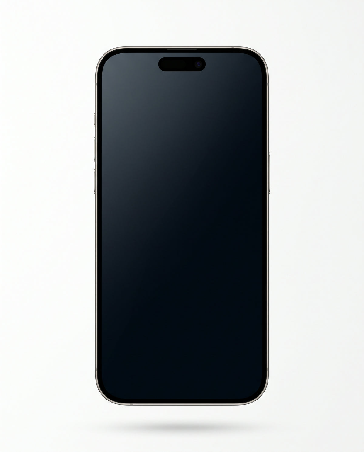 Silver | Screen off — protector applied, looks like an ordinary phone